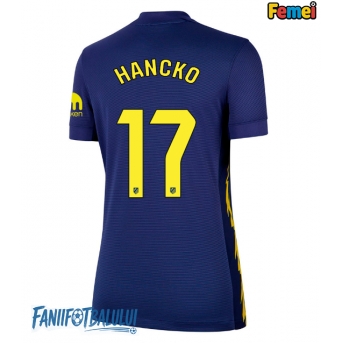 Atletico Madrid David Hancko #17 Tricou Fotbal Replică 2025-26 Femei Deplasare